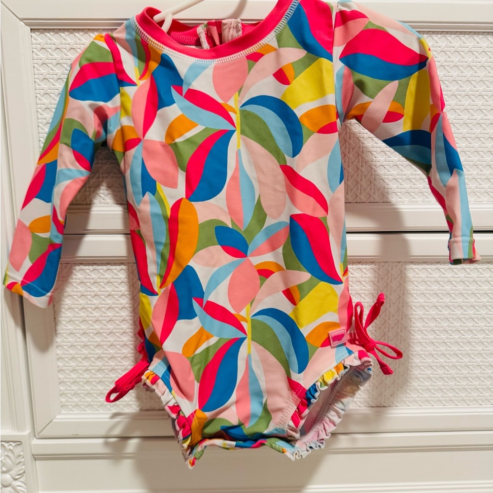 Rufflebutts Long Sleeve Swimsuit